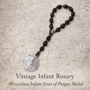 Vintage Infant Rosary with Medal